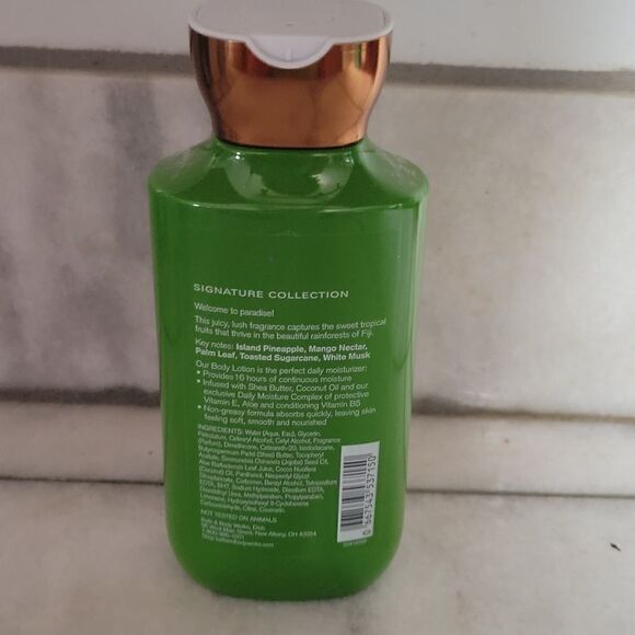 Bath & Body Works Fiji Pine Apple Palm Shea  & Vitamin E Body Lotion 8 Oz NEW - Picture 3 of 4